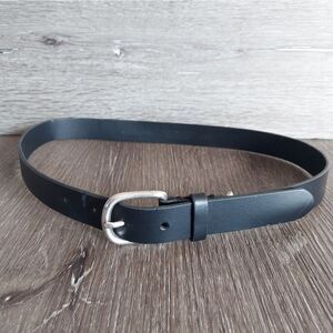 Crewcuts Black Italian Bonded Leather Belt Large